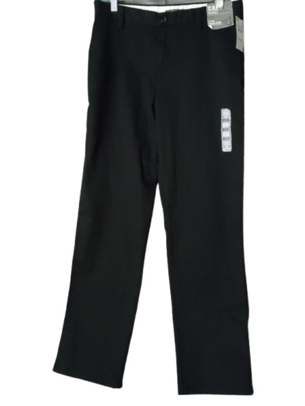Dockers Easy Khaki Black Classic Straight Fit Pant Flat Front D2 Men's 32x34